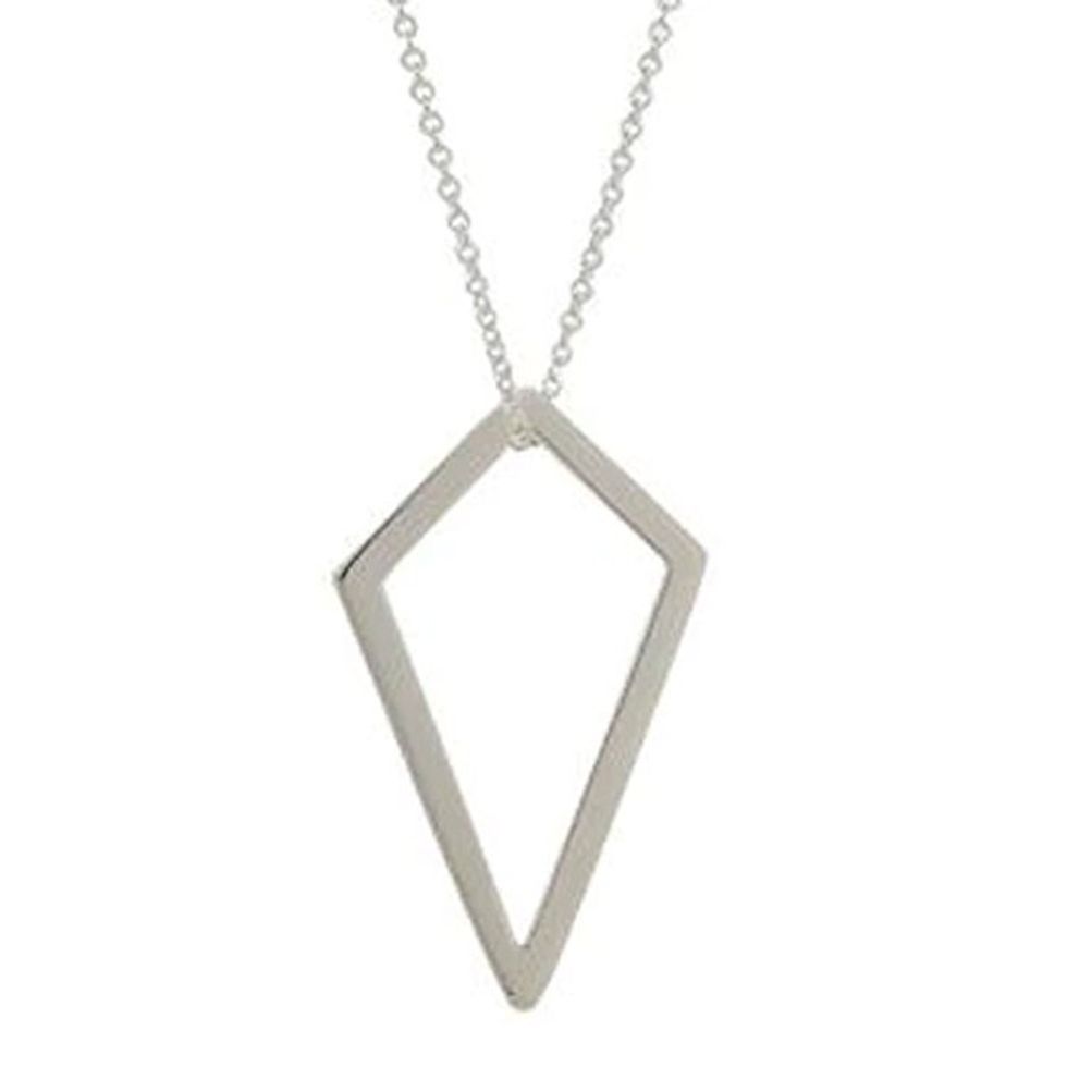 Sterling Silver Contemporary Pendant Necklace from Mexico 'Poignant'
