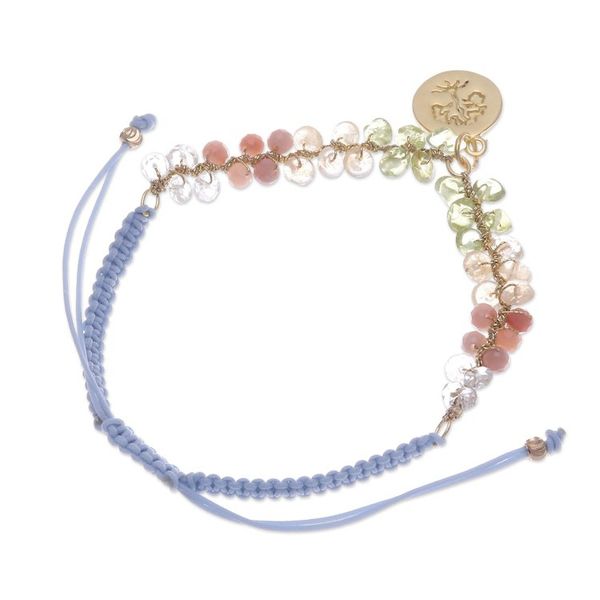 Alternate image for Gold-Accented Tree of Life Multi-Gemstone Macrame Bracelet Eternal Tree