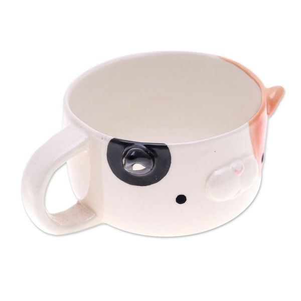 Alternate image for Whimsical 6 oz Ceramic Calico Cat Cup with a Glossy Finish Calico Elixir
