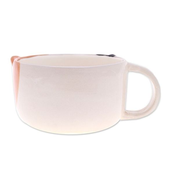 Alternate image for Whimsical 6 oz Ceramic Calico Cat Cup with a Glossy Finish Calico Elixir