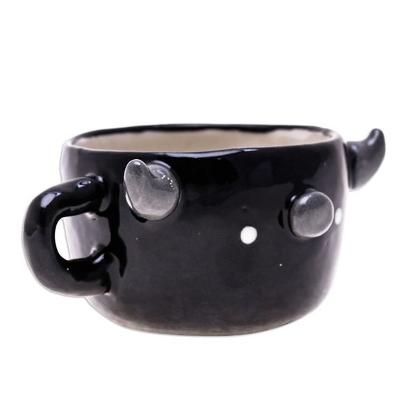Alternate image for Animal-Themed Ceramic Buffalo Demitasse Handmade in Thailand Buffalo Demitasse