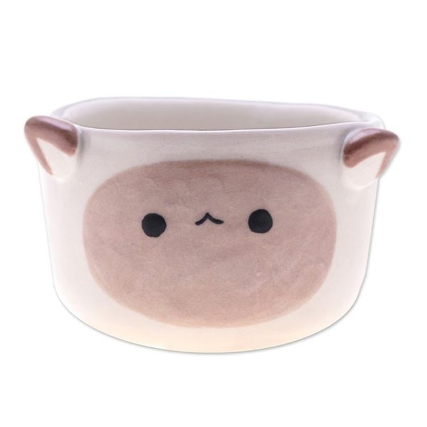 Alternate image for Handcrafted Ceramic Sheep Mini Flower Pot and Saucer Small Sheep Spring