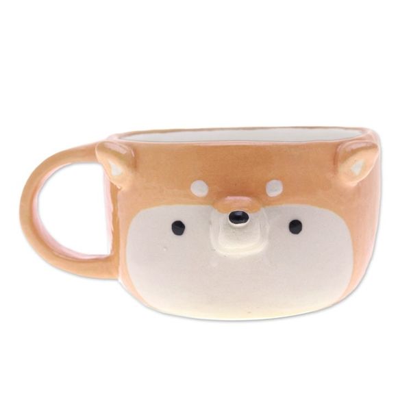 Alternate image for Handmade 6 oz Ceramic Siberian Dog Cup with a Glossy Finish Siberian Elixir