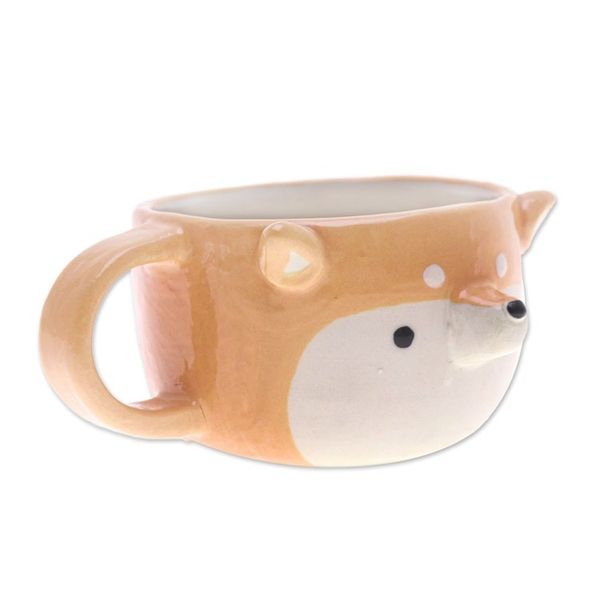 Alternate image for Handmade 6 oz Ceramic Siberian Dog Cup with a Glossy Finish Siberian Elixir