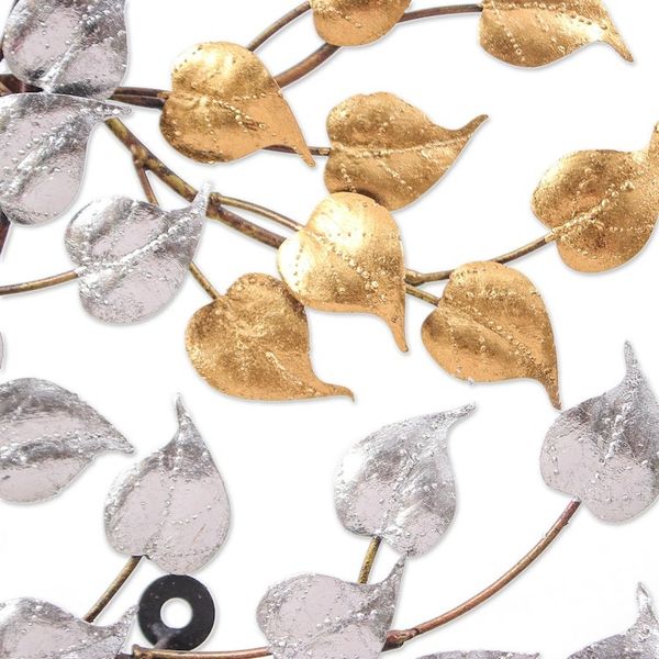 Alternate image for Inspirational Golden and Silver Foil and Steel Tree Wall Art Victorious Nature