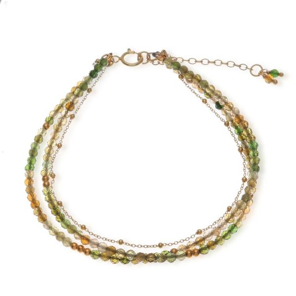 Alternate image for 24k Gold-Accented 6-Carat Tourmaline Beaded Strand Bracelet Creativity Reflections