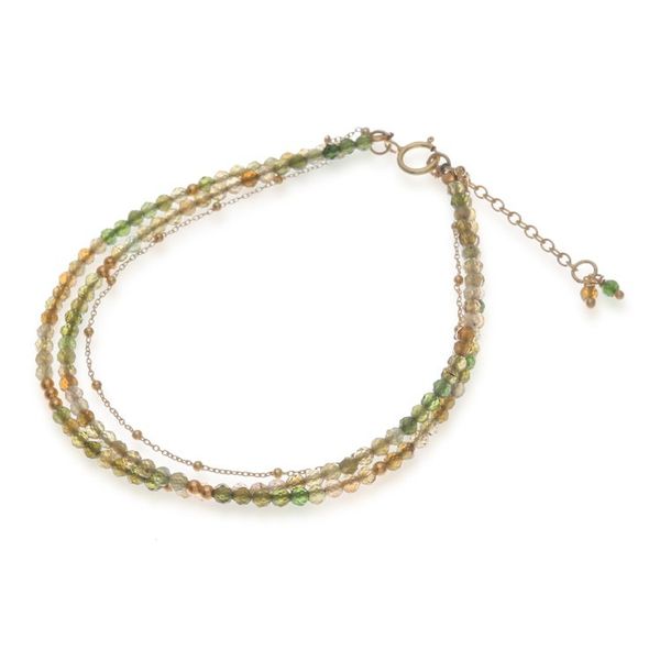 Alternate image for 24k Gold-Accented 6-Carat Tourmaline Beaded Strand Bracelet Creativity Reflections