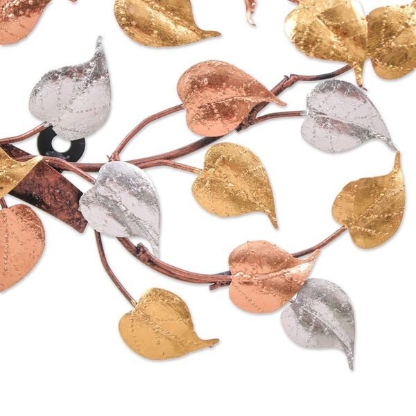 Alternate image for Handmade Nature-Themed Metallic Foil and Steel Tree Wall Art Felicitous Nature