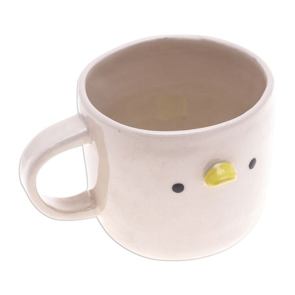 Alternate image for Whimsical Handcrafted Ceramic Duck Mug with Glossy Finish Duck Morning