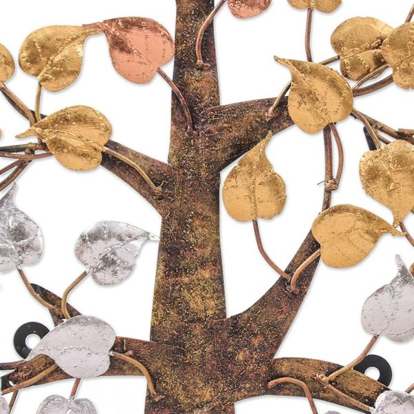 Alternate image for Nature-Themed Metallic Foil and Steel Tree Wall Art Miraculous Nature