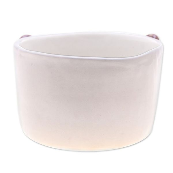 Alternate image for Brown Panda Ceramic Flower Pot and Saucer Set Extra Large Brown Panda Nature