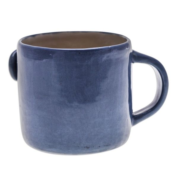 Alternate image for Handcrafted Glazed Ceramic Elephant Mug from Thailand Elephant Morning