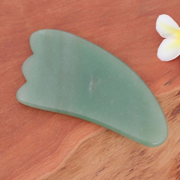 Alternate image for Aventurine Gua Sha Facial Massage Stone from Thailand Gua Sha in Green
