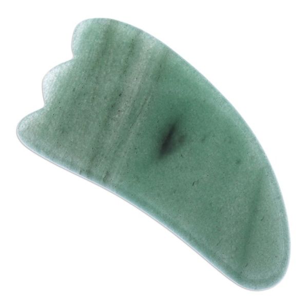 Alternate image for Aventurine Gua Sha Facial Massage Stone from Thailand Gua Sha in Green