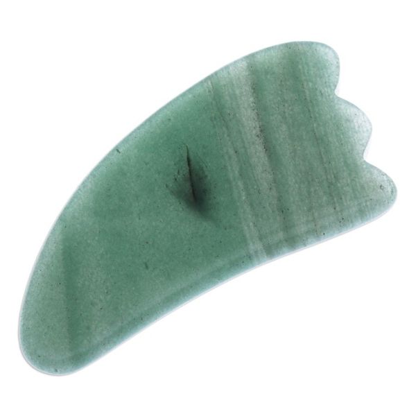 Alternate image for Aventurine Gua Sha Facial Massage Stone from Thailand Gua Sha in Green