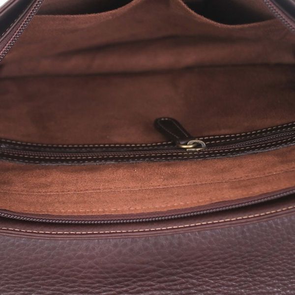 Alternate image for Handcrafted Adjustable 100 Black Leather Shoulder Bag Metropolitan Black