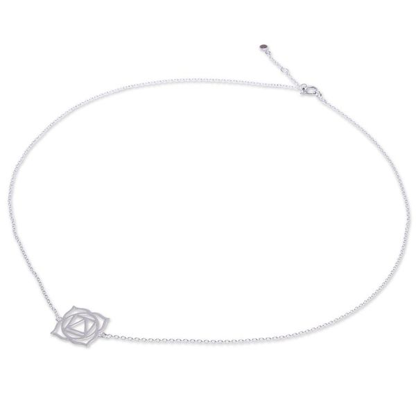 Alternate image for Artisan Crafted Cubic Zirconia Pendant Necklace Chakra Spin in Root