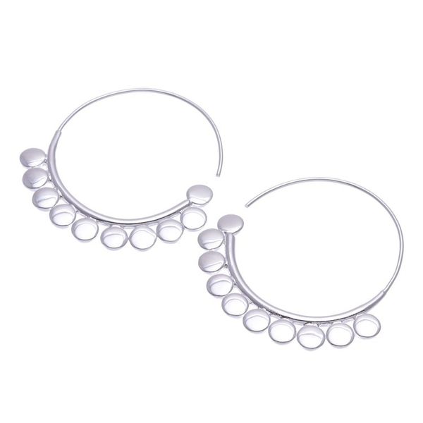 Alternate image for Handcrafted Sterling Silver Half-Hoop Earrings from Thailand Modern Empire