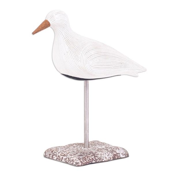 Alternate image for Ceramic Bird Sculpture with Mango Wood Accents from Thailand Little Flight