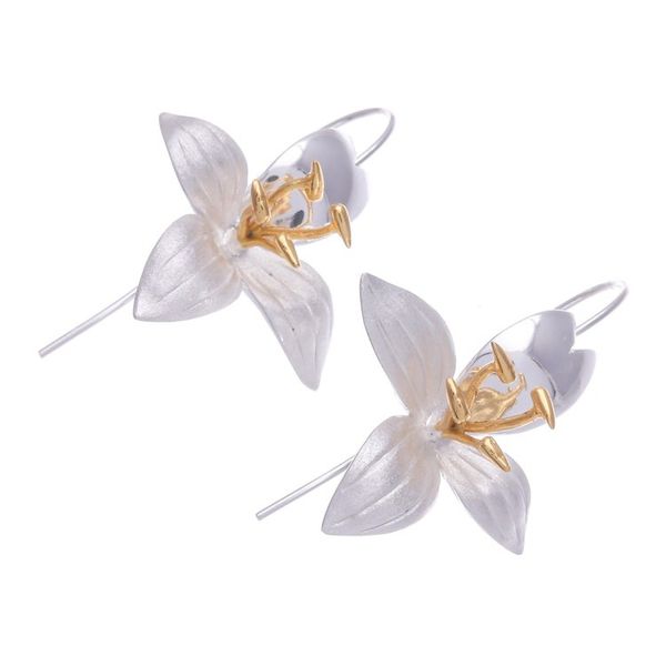 Alternate image for Artisan Crafted Gold-Accented Drop Earrings Botanical Season