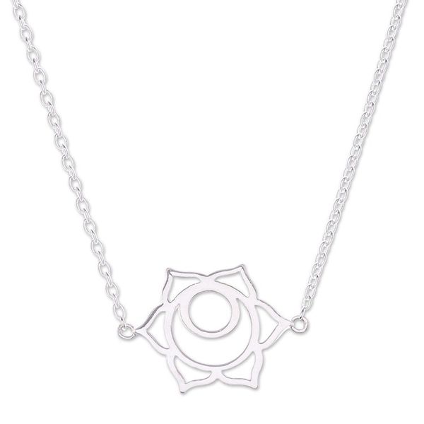 Alternate image for Handcrafted Cubic Zirconia Pendant Necklace Chakra Spin in Sacral