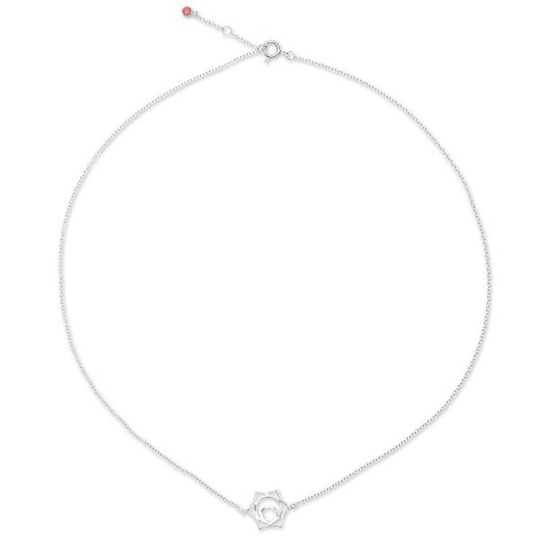 Alternate image for Handcrafted Cubic Zirconia Pendant Necklace Chakra Spin in Sacral