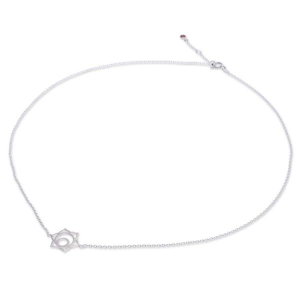 Alternate image for Handcrafted Cubic Zirconia Pendant Necklace Chakra Spin in Sacral