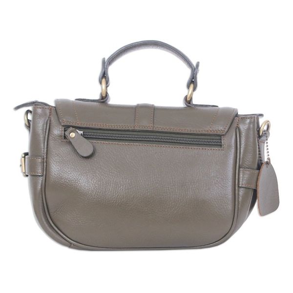 Alternate image for 100 Olive Leather Shoulder Bag with Detachable Strap Olive Queen