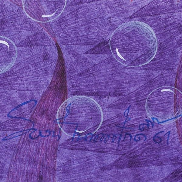 Alternate image for Signed Original Acrylic Painting from Thailand Big Fish Eat Little Fish I