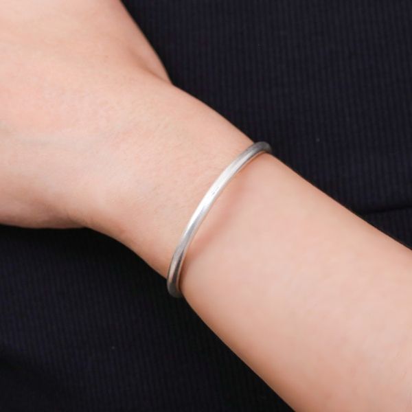 Alternate image for Polished Sterling Silver Cuff Bracelet Crafted in Thailand Sophisticated Harmony