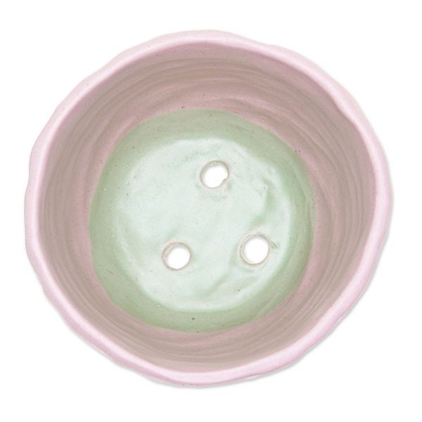 Alternate image for Handcrafted Ceramic Pink Flower Pot with Three-Legged Design Pink Sprout