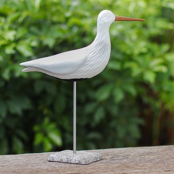 Alternate image for Thai Ceramic Bird Sculpture with Mango Wood Accents Big Flight