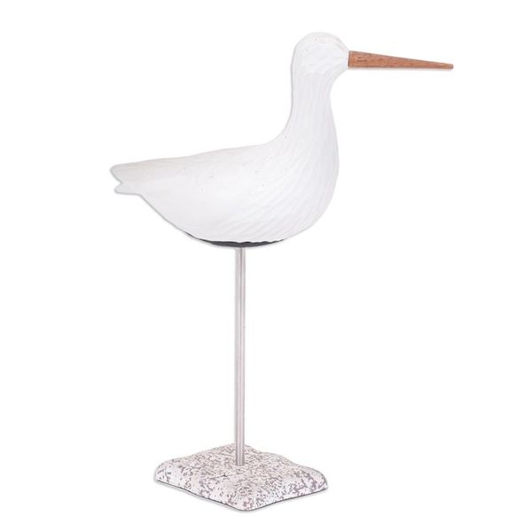 Alternate image for Thai Ceramic Bird Sculpture with Mango Wood Accents Big Flight