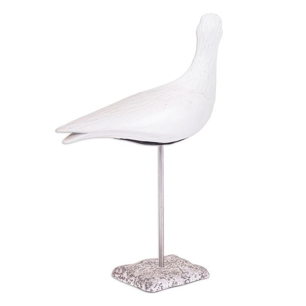 Alternate image for Thai Ceramic Bird Sculpture with Mango Wood Accents Big Flight