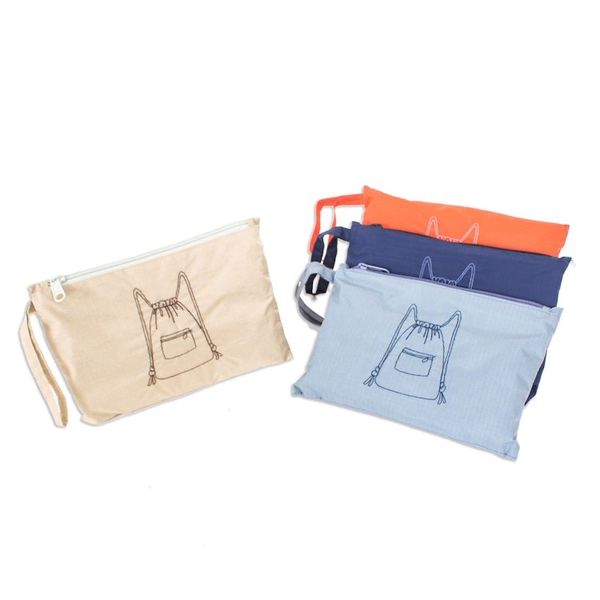 Alternate image for Waterproof Wristlet Drawstring Backpack Nesting Travel Bags Journey Ahead