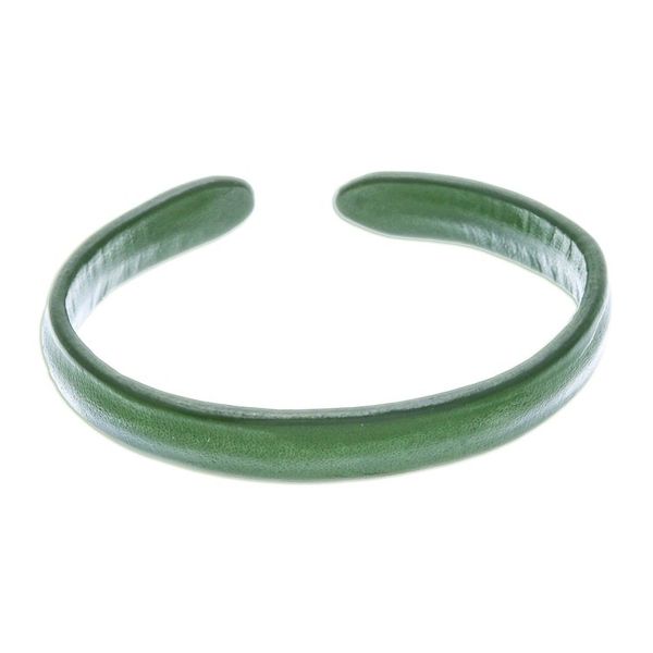 Alternate image for Handcrafted Modern Leather Cuff Bracelet in Green Simply Harmonious
