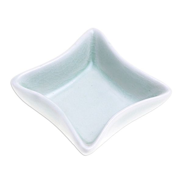 Alternate image for Small Handcrafted Green Celadon Bowl Thai Kitchen in Green