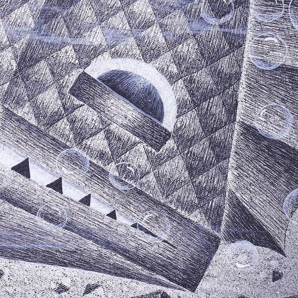 Alternate image for Monochrome Fish Painting in Acrylics on Canvas The Parent