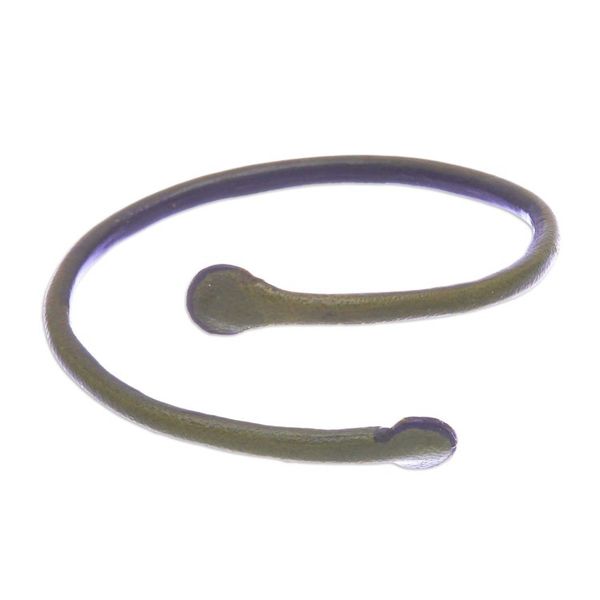 Alternate image for Unisex Green Dyed Leather Cuff Bracelet Handmade in Thailand Young Bud in Olive
