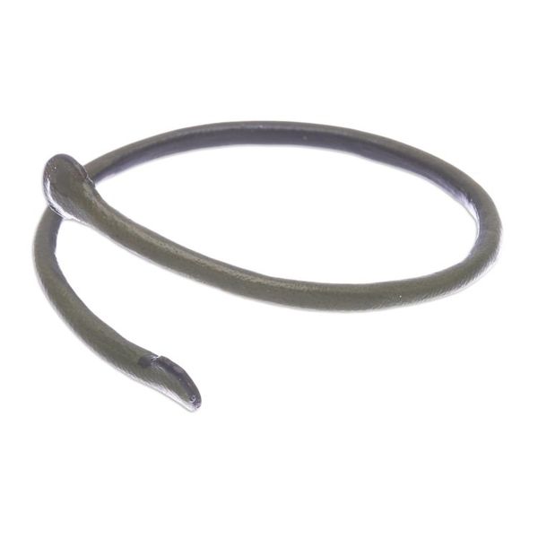 Alternate image for Unisex Green Dyed Leather Cuff Bracelet Handmade in Thailand Young Bud in Olive