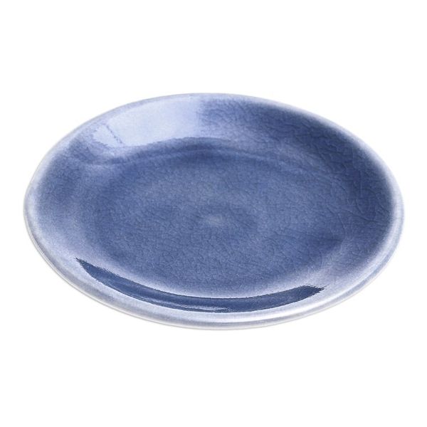 Alternate image for Celadon Ceramic Small Plate Just a Taste in Blue