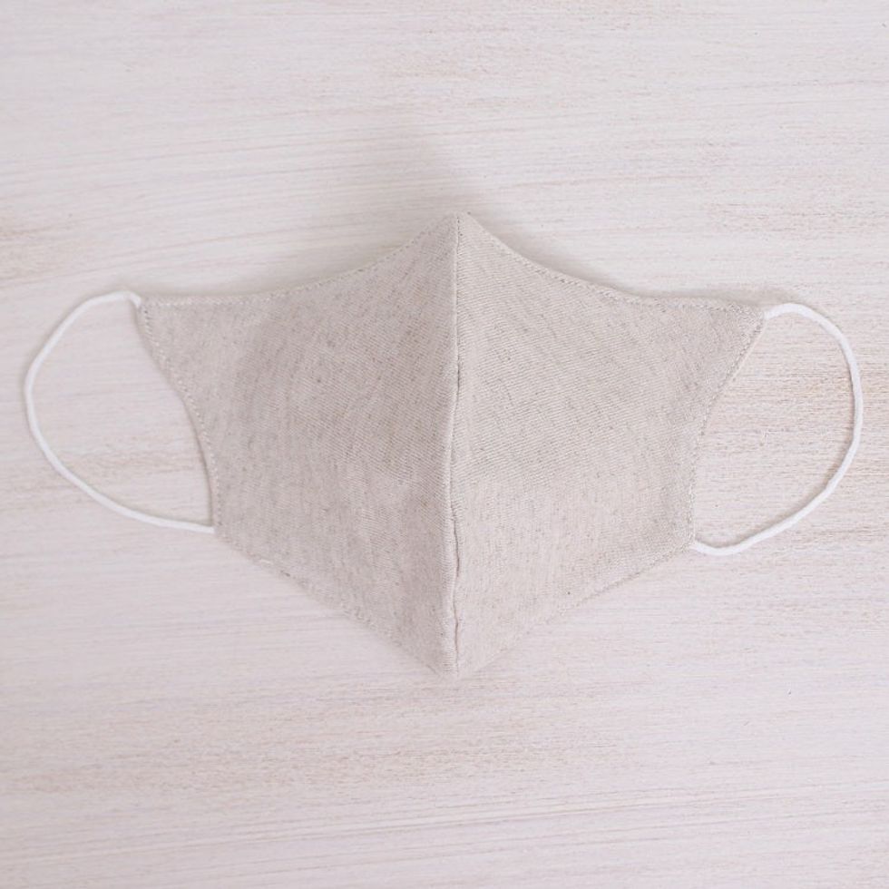 Handmade HempCotton Face Mask 'Natural Care'
