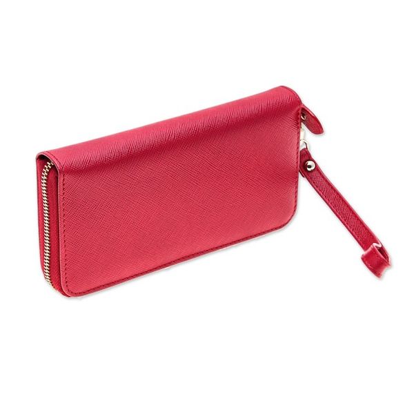 Alternate image for Handcrafted Crimson Leather Wristlet Wallet from Thailand Everyday Crimson