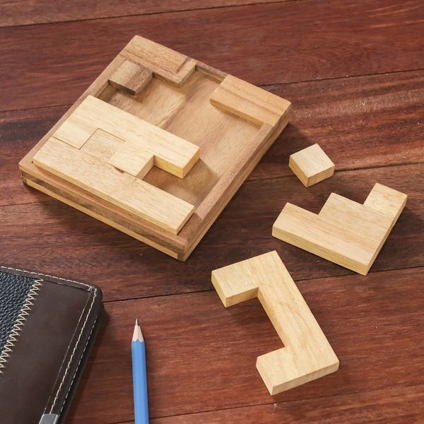 Alternate image for Handmade Raintree Wood Puzzle from Thailand Find a Way