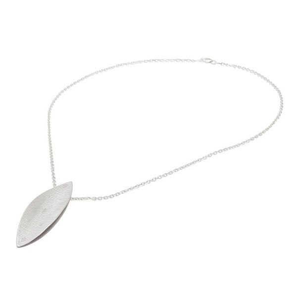 Alternate image for Sterling Silver and Wood Pendant Necklace from Thailand Sophisticated Form