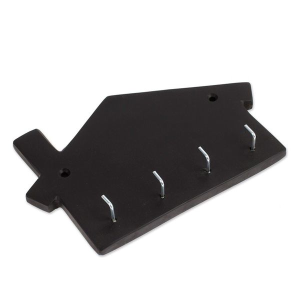 Alternate image for Minimalist House-Shaped Black Marble Key Rack Homey Secrets at Night