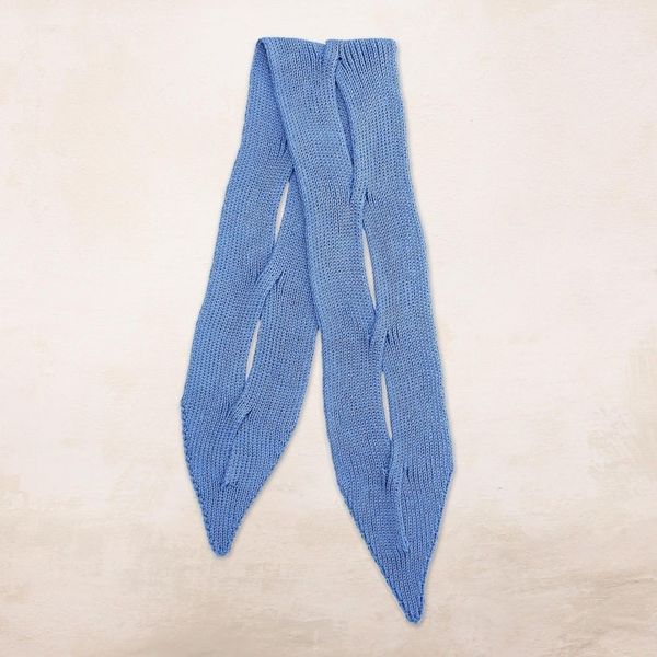Alternate image for Knit Cotton Wrap Scarf in Iris from Thailand Ascot Charm in Iris