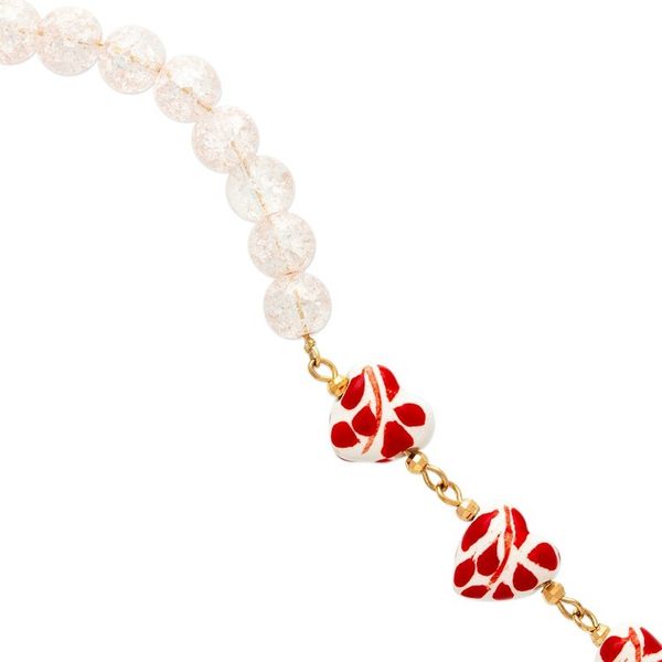 Alternate image for Heart-Themed Talavera Red Ceramic and Crystal Link Bracelet My Red Romance