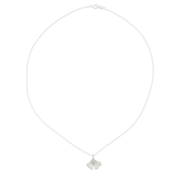 Alternate image for Taxco Silver Pendant Necklace with Combination Finish Delicate Delight