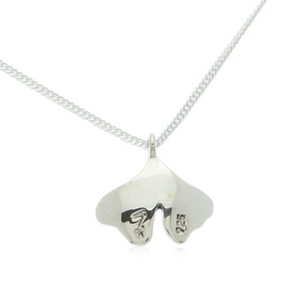 Alternate image for Taxco Silver Pendant Necklace with Combination Finish Delicate Delight